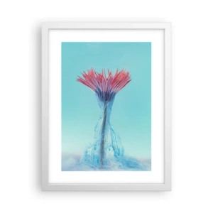 Poster in een witte lijst - In een verkwikkende omhelzing - 30x40 cm