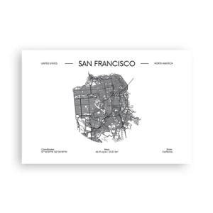 Poster - Anatomie van San Francisco - 91x61 cm