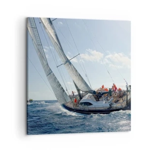 Schilderen op canvas - Laat de betere zegevieren - 60x60 cm