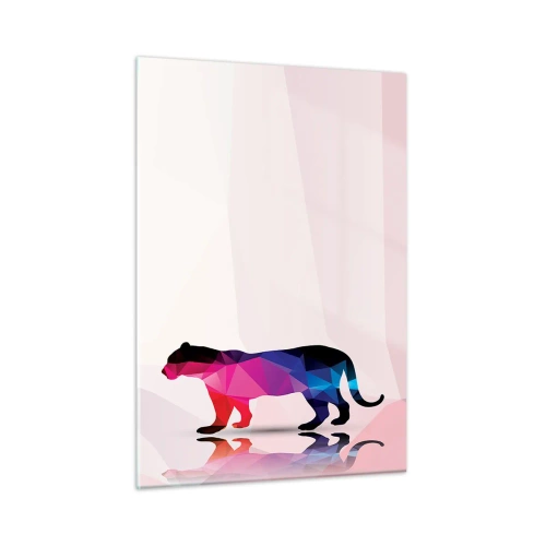 Schilderen op glas - Dimenten panter - 50x70 cm