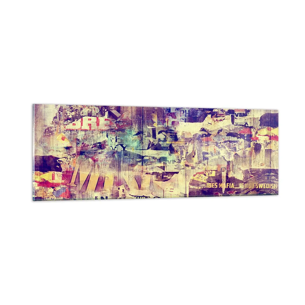 Schilderen op glas - En dat is alles wat er zal blijven - 90x30 cm