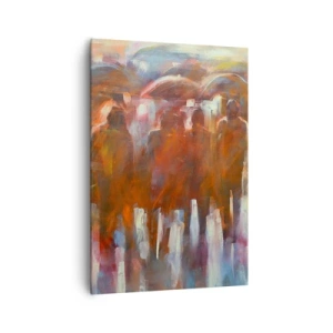 Schilderen op canvas - Zelfs bij regen en mist - 70x100 cm