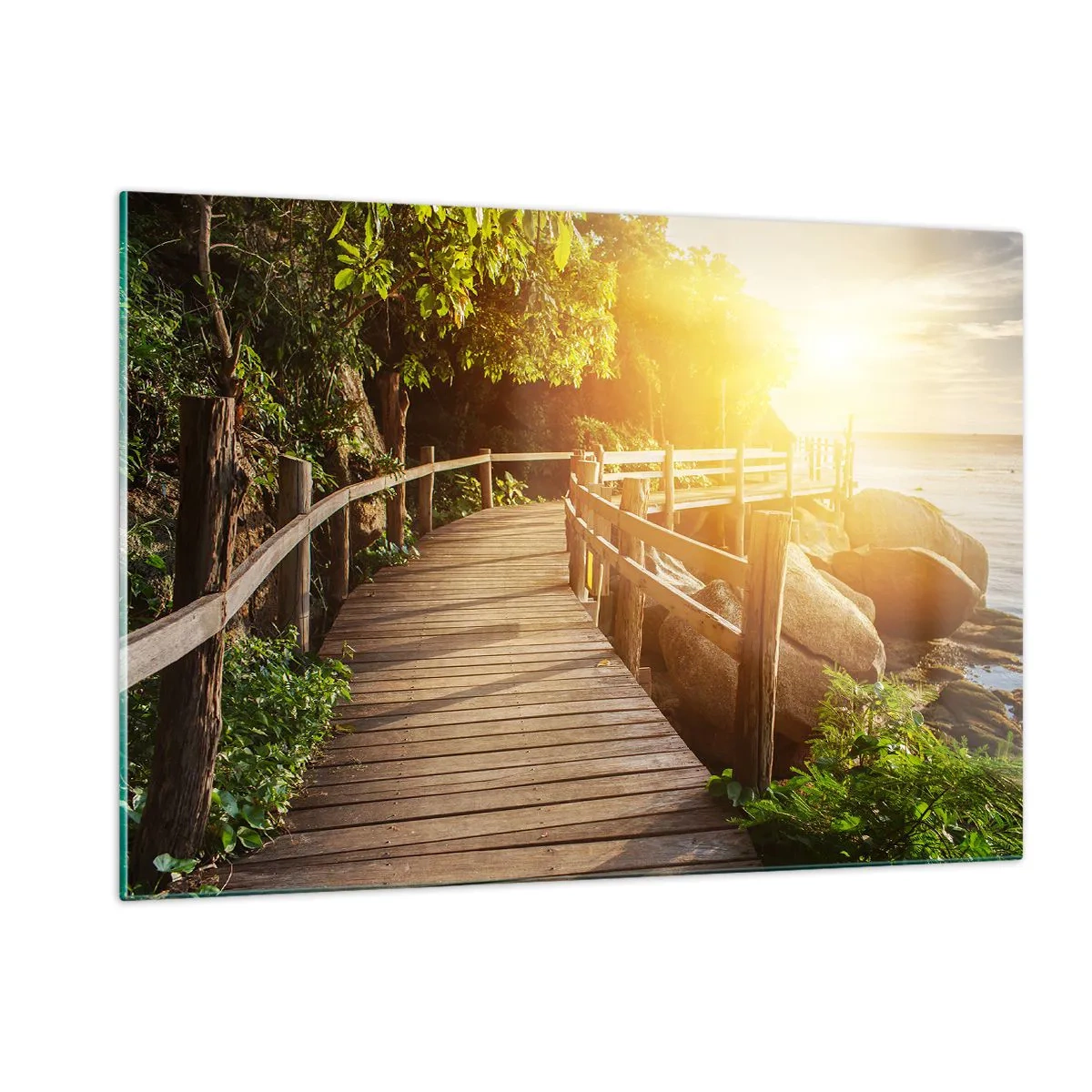 Schilderen op glas - Nog een beurt, nog een wonder - 120x80 cm