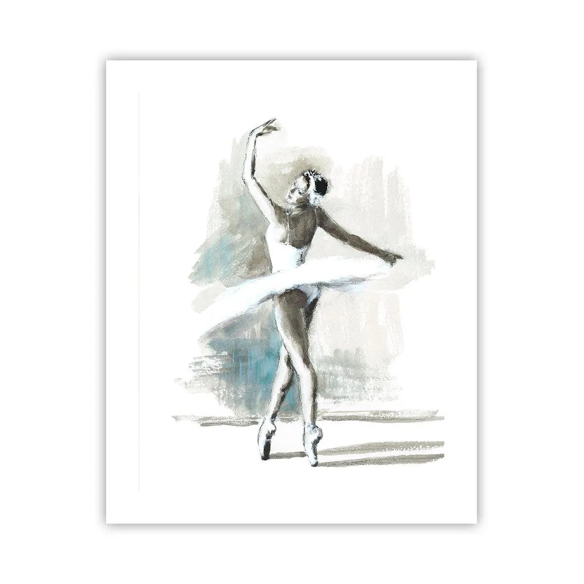 Poster - Betoverd in een zwaan - 40x50 cm