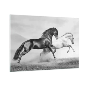 Schilderen op glas - Engelen en duivels - 100x70 cm
