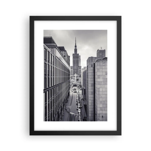 Poster in een zwarte lijst - Warschau vallei - 30x40 cm