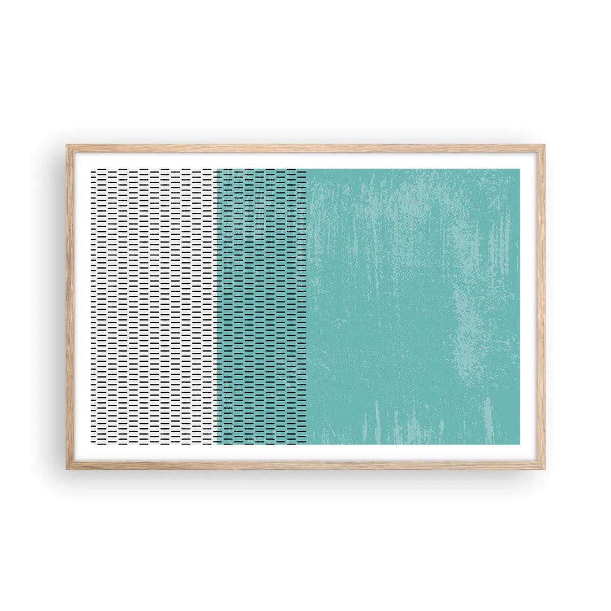 Een poster in een licht eiken lijst - Een uitgebalanceerde compositie - 91x61 cm