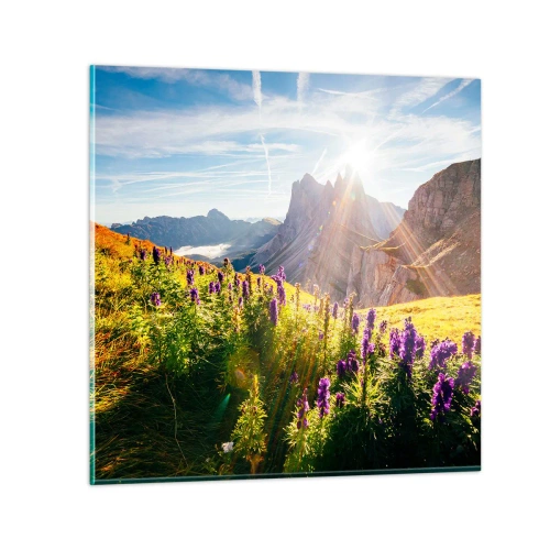 Schilderen op glas - Het geheime leven van kruiden - 70x70 cm