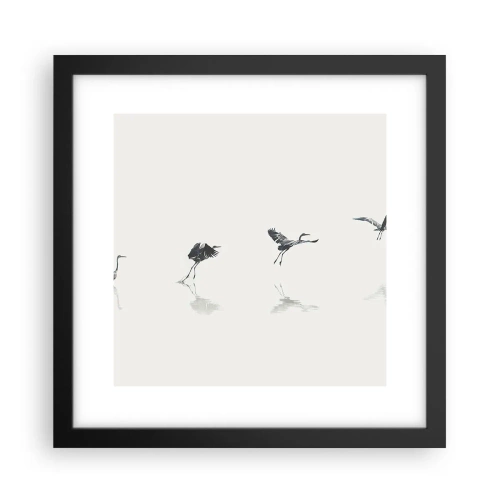 Poster in een zwarte lijst - Vier eenvoudige stappen - 30x30 cm