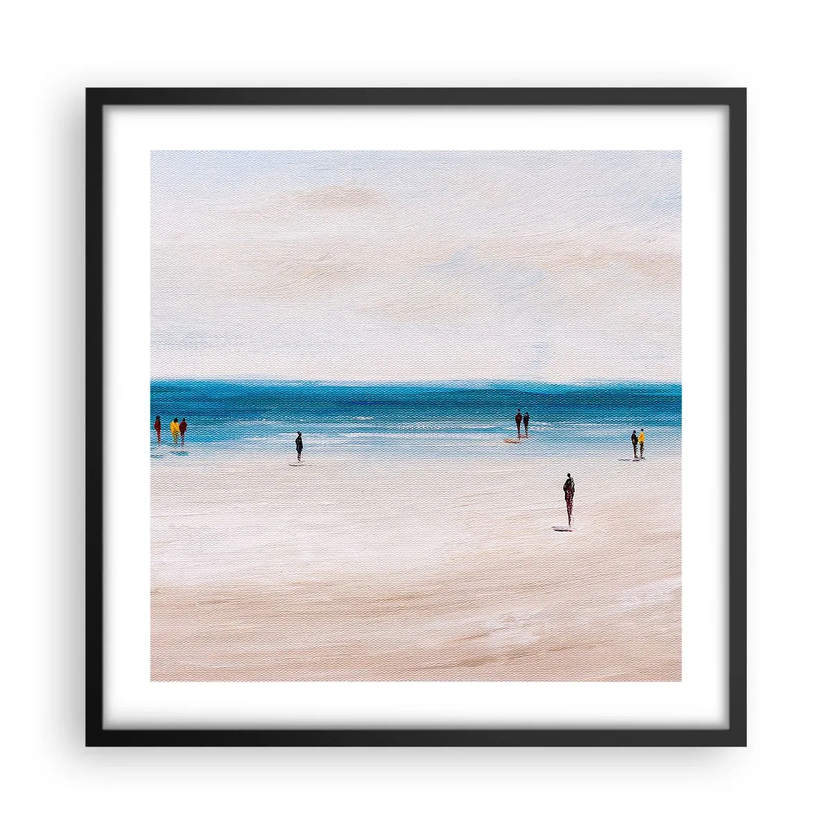 Poster in een zwarte lijst - Een natuurlijke behoefte - 50x50 cm