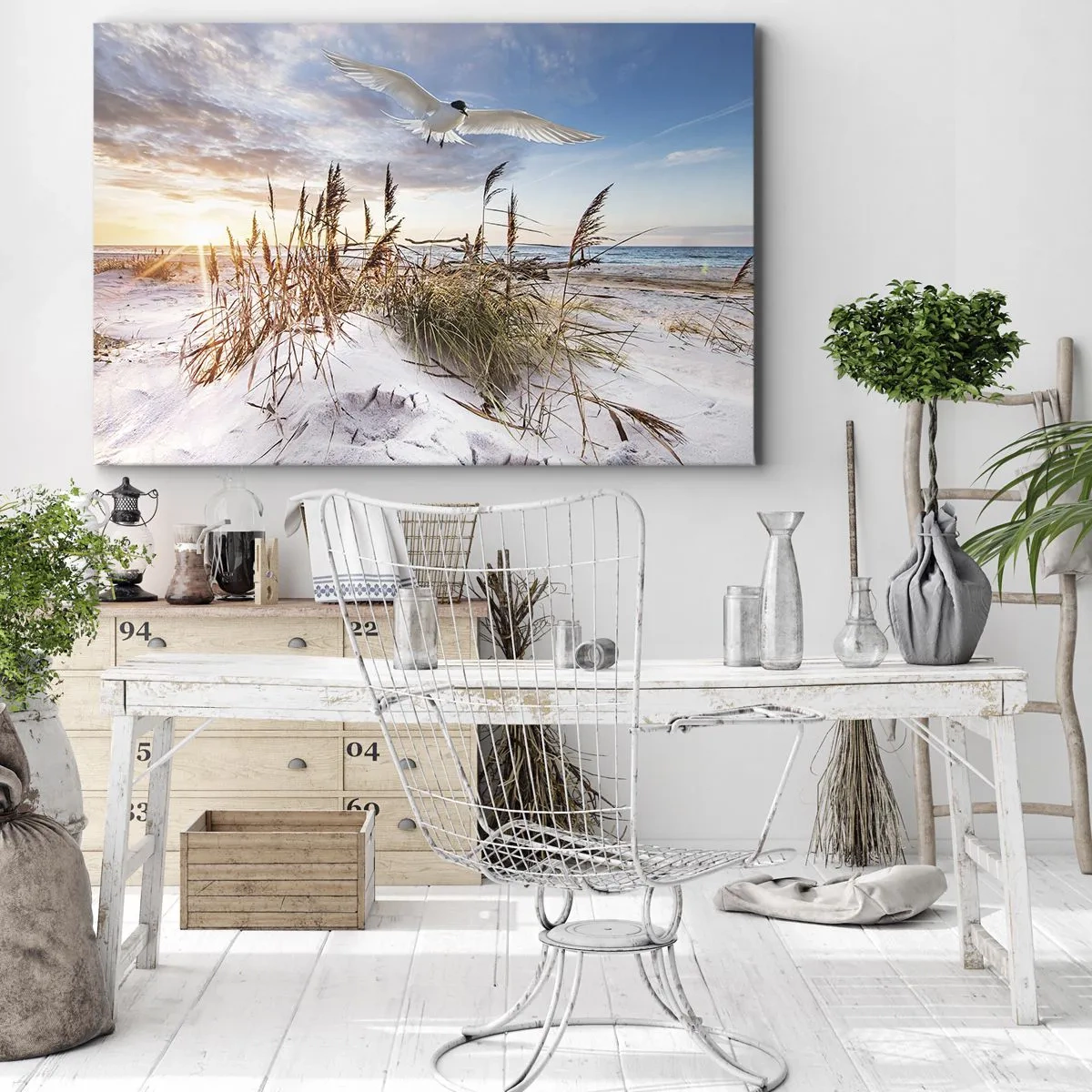 Schilderen op canvas - Wind uit zee - 120x80 cm