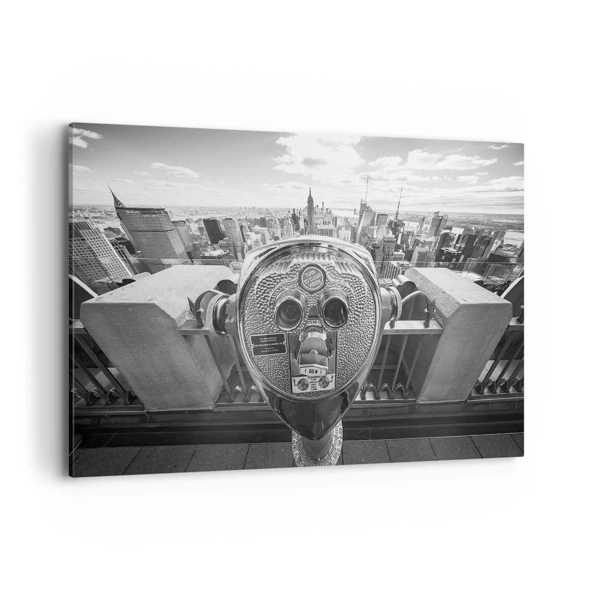 Schilderen op canvas - Stad boven de steden - 120x80 cm