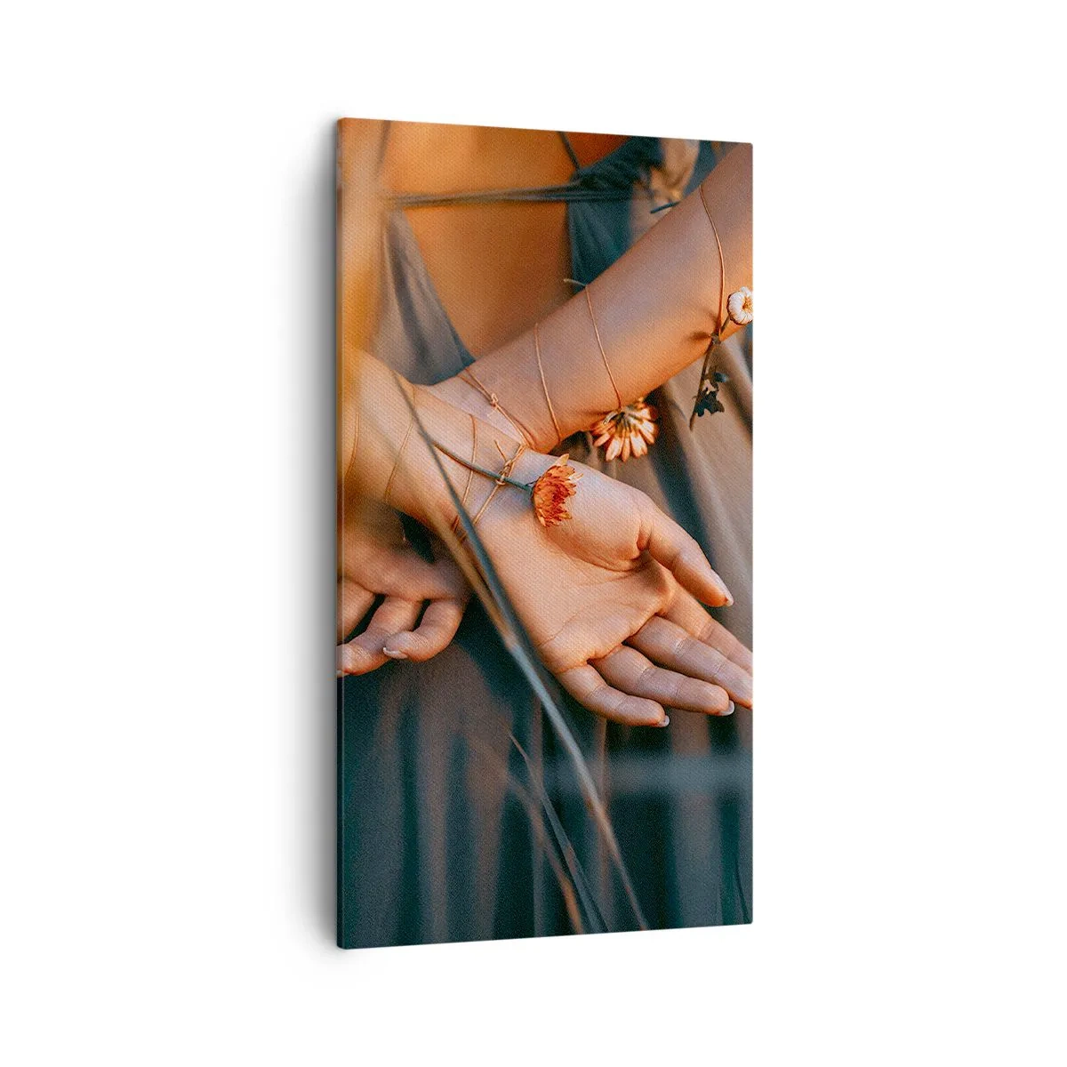 Schilderen op canvas - Verbonden met de natuur - 45x80 cm