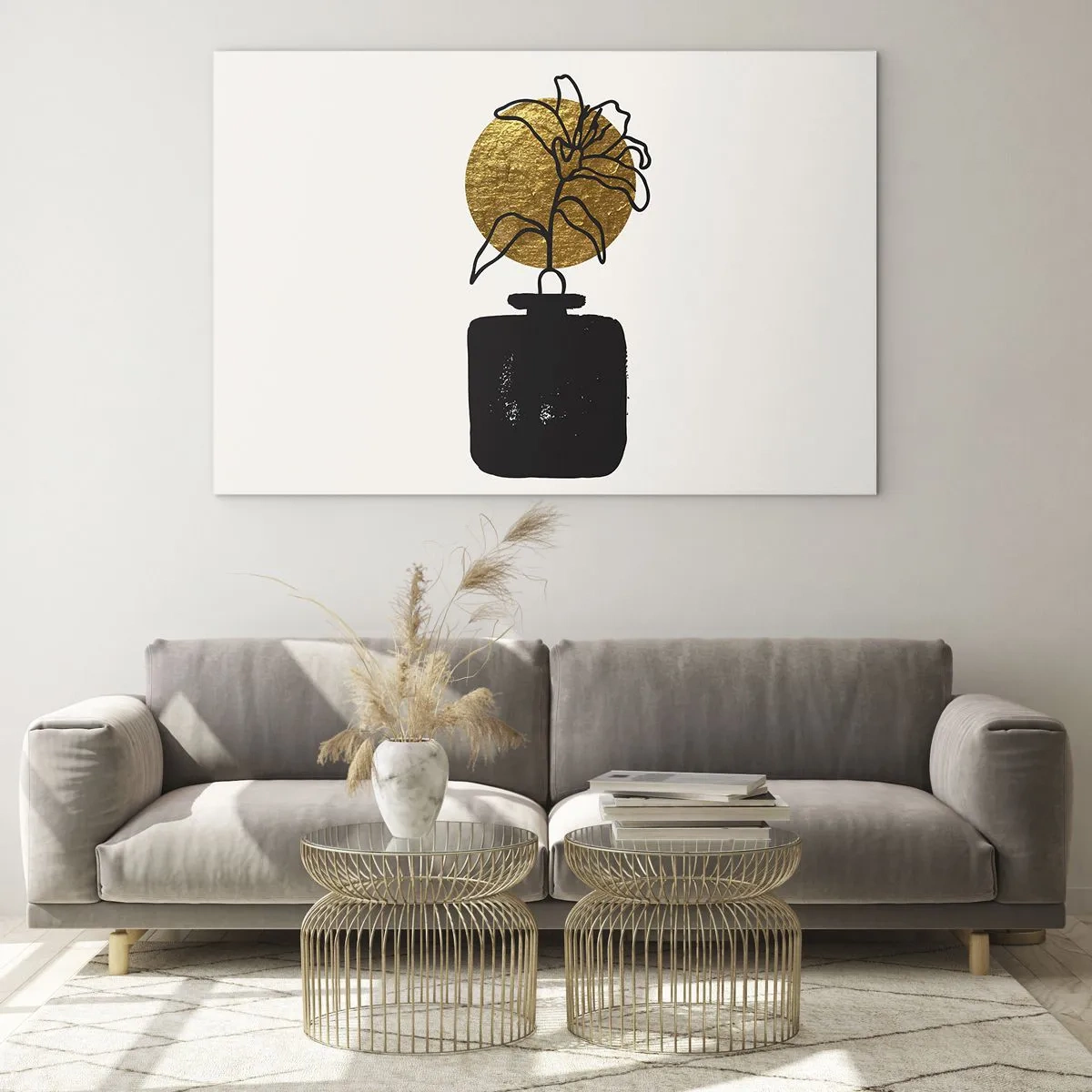 Schilderen op glas - Schoonheid is goud waard - 120x80 cm