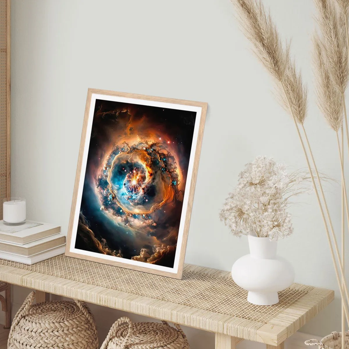 Een poster in een licht eiken lijst - Begin - 61x91 cm
