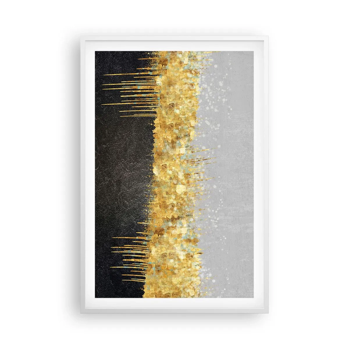 Poster in een witte lijst - Naar binnen en naar boven - 61x91 cm