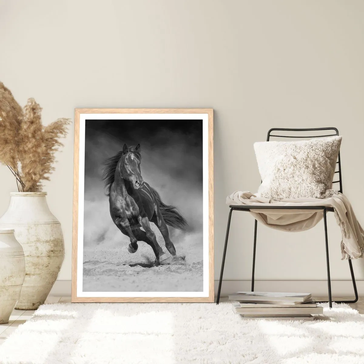 Een poster in een licht eiken lijst - De emir zelf waardig - 50x70 cm