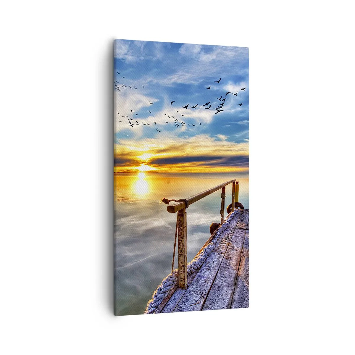 Schilderen op canvas - De wind gaat rusten - 55x100 cm