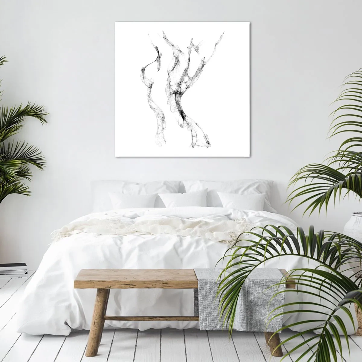 Schilderen op canvas - Mooi en sterk - 40x40 cm