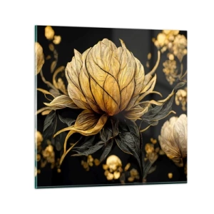 Schilderen op glas - Subtiele kwetsbaarheid - 70x70 cm