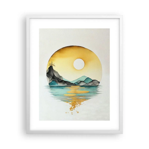 Poster in een witte lijst - In de cirkel van schoonheid - 40x50 cm