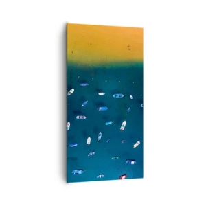 Schilderen op canvas - Vakantie spel - 65x120 cm