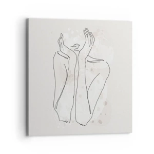 Schilderen op canvas - Een dromerig moment - 70x70 cm