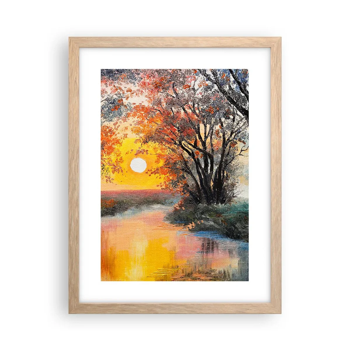 Een poster in een licht eiken lijst - Herfst vibes - 30x40 cm