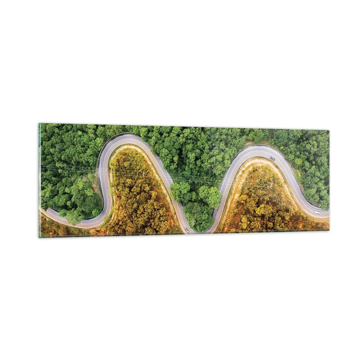 Schilderen op glas - Grenzen en doorbraken - 90x30 cm