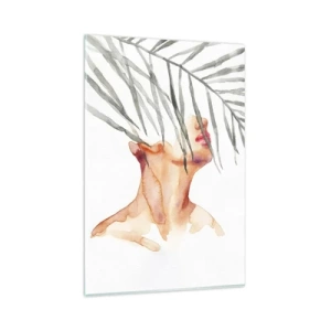 Schilderen op glas - Voel de polsslag van de tropen - 80x120 cm