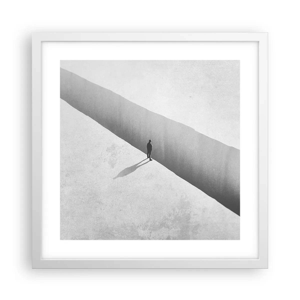 Poster in een witte lijst - Een duidelijk doel - 40x40 cm