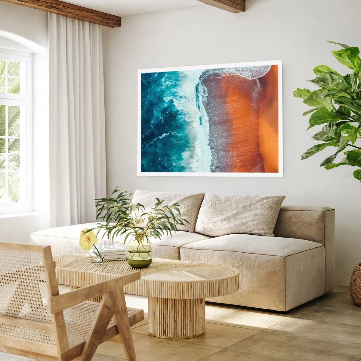 Poster - Aanraking van de oceaan - 50x40 cm