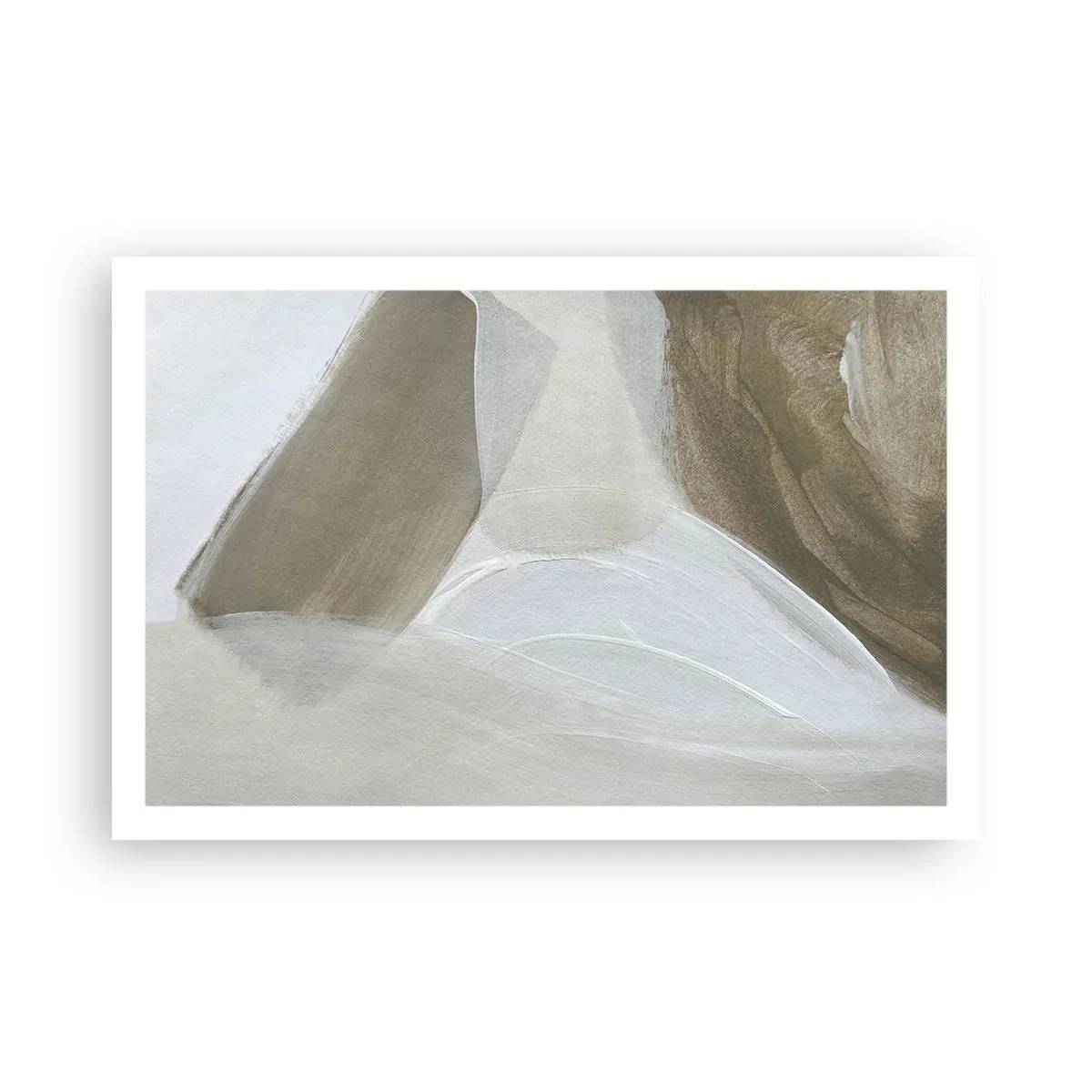 Poster - Een golf van wit - 91x61 cm