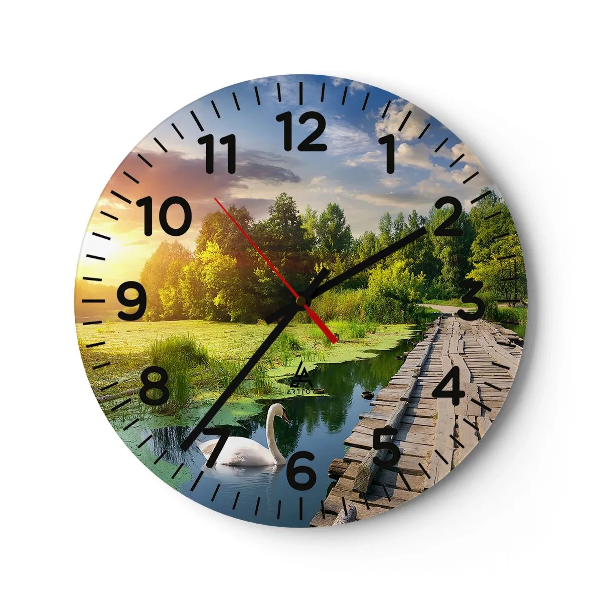 Wandklok - Klok - Zomer, zomer overal - 40x40 cm