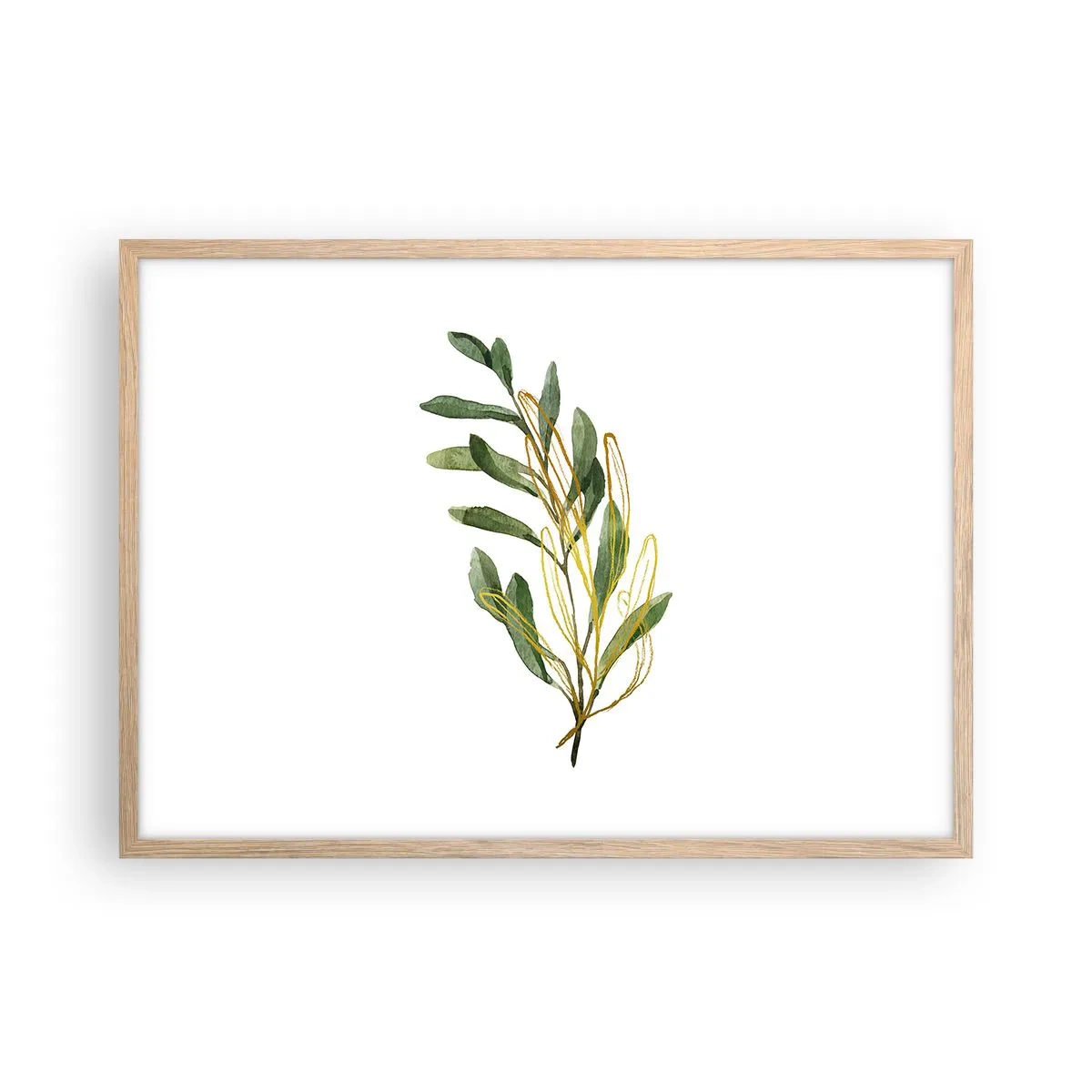 Een poster in een licht eiken lijst - Alles wat goed is - 70x50 cm