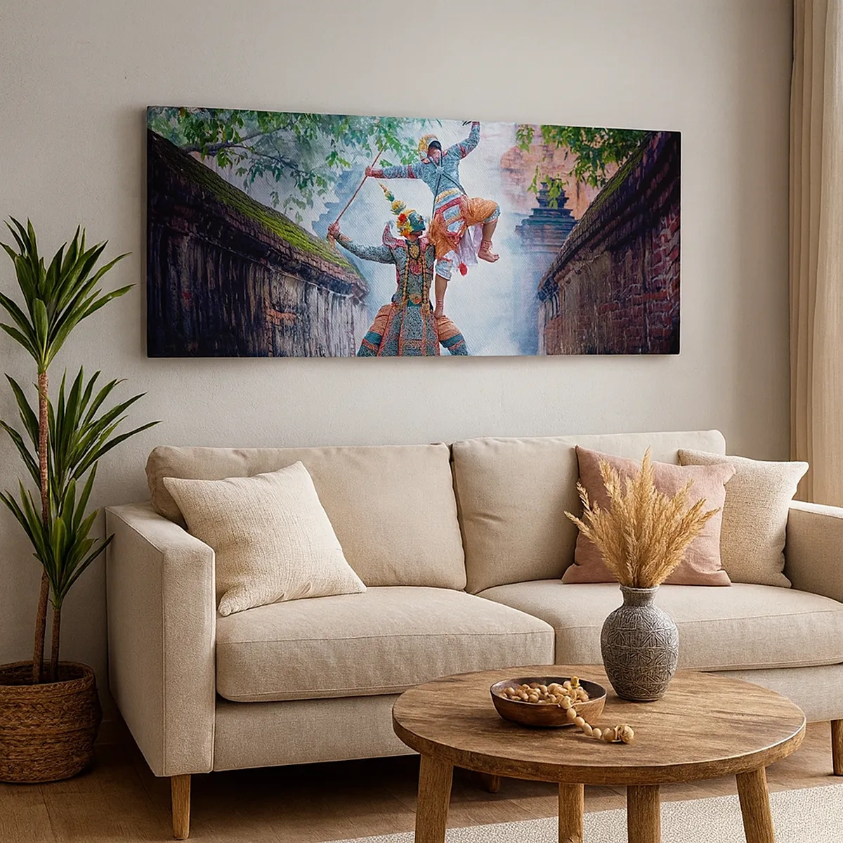 Schilderen op canvas - De dans is verwoestend mooi - 30x30 cm