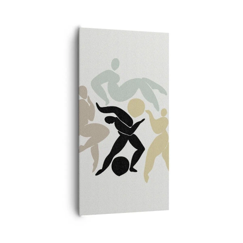 Schilderen op canvas - Beweging voor gezondheid en schoonheid - 65x120 cm