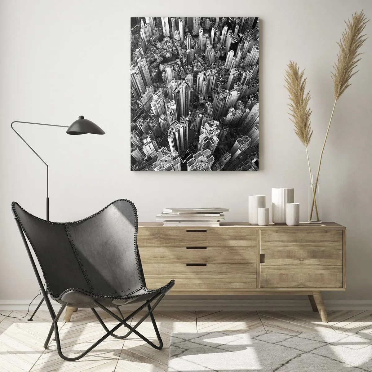 Schilderen op glas - Nog steeds hoger en hoger - 50x70 cm