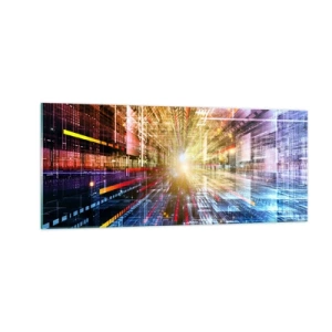 Schilderen op glas - Lichtgevende gang - 100x40 cm