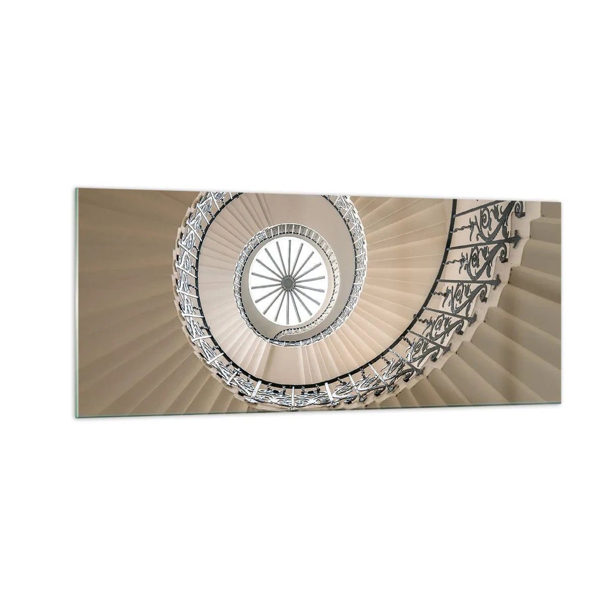 Schilderen op glas - Binnenin de schaal - 100x40 cm