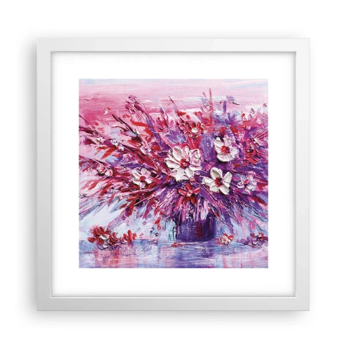 Poster in een witte lijst - Onschuld en passie - 30x30 cm