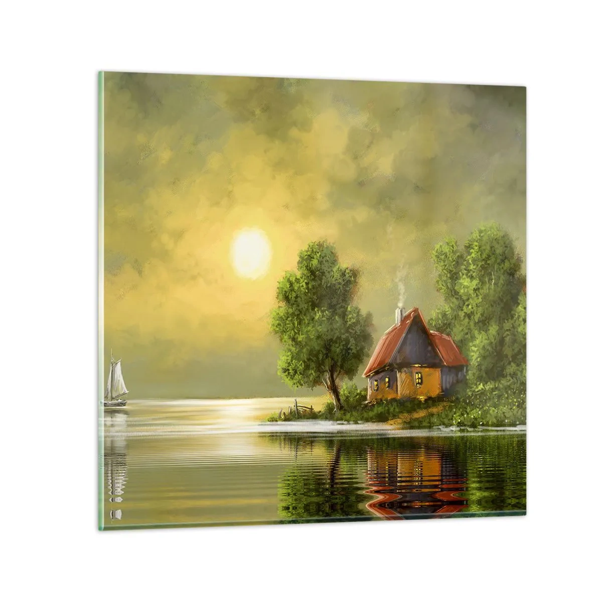 Schilderen op glas - Mooi, als een foto - 40x40 cm