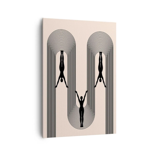 Schilderen op canvas - Op zijn kop - 70x100 cm