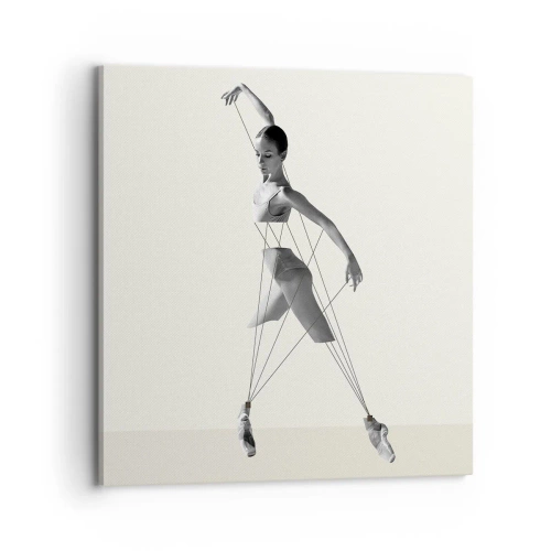 Schilderen op canvas - In het theater van de wereld - 70x70 cm