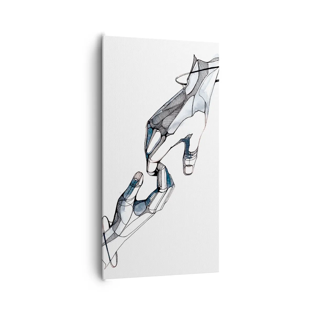 Schilderen op canvas - Een goed gebaar - 65x120 cm