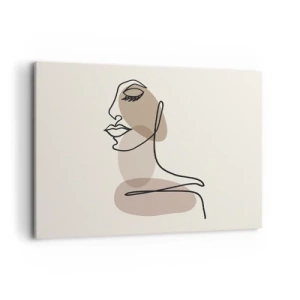 Schilderen op canvas - Een bepaalde lijn van schoonheid - 100x70 cm