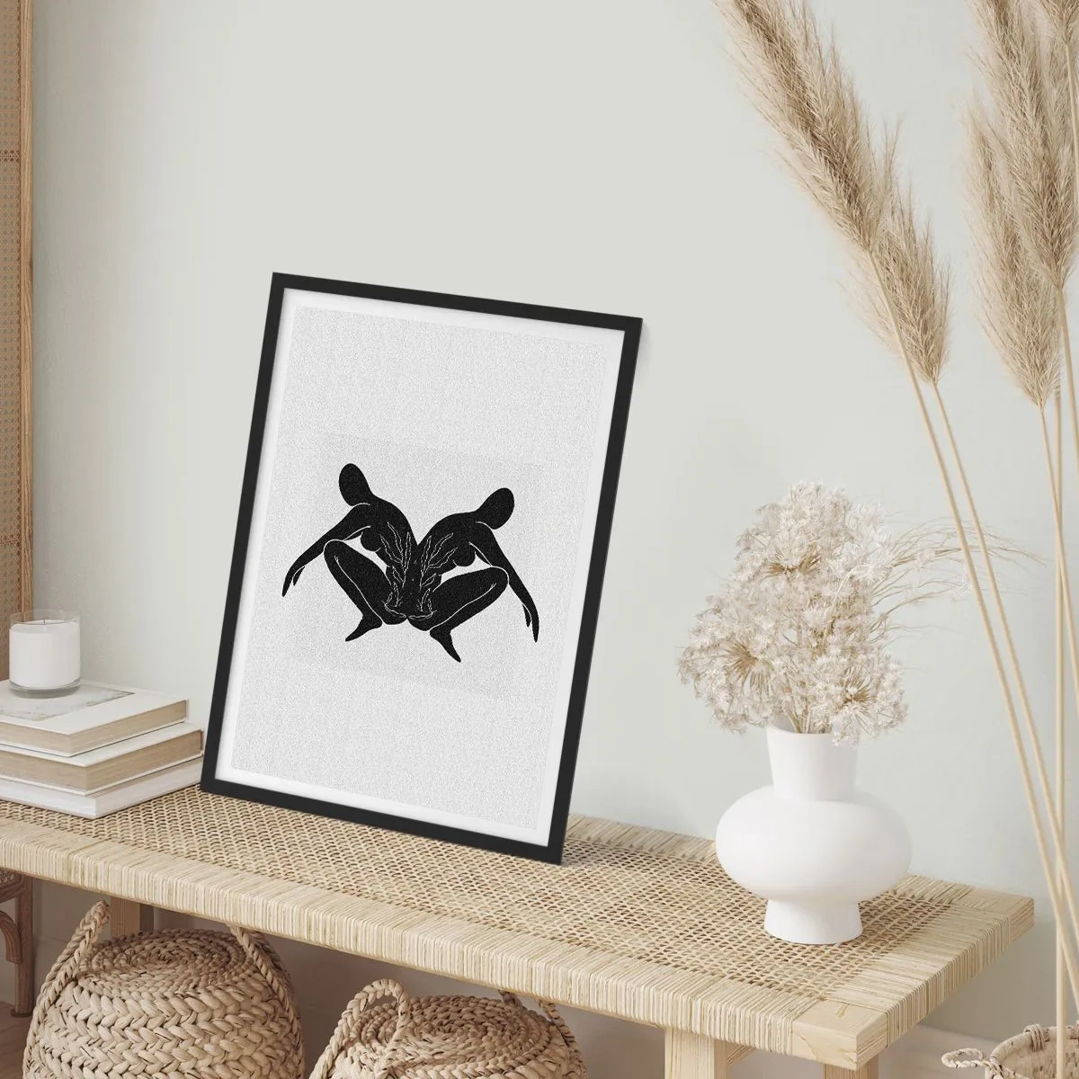 Poster in een zwarte lijst - Een gemeenschappelijke ziel - 70x100 cm