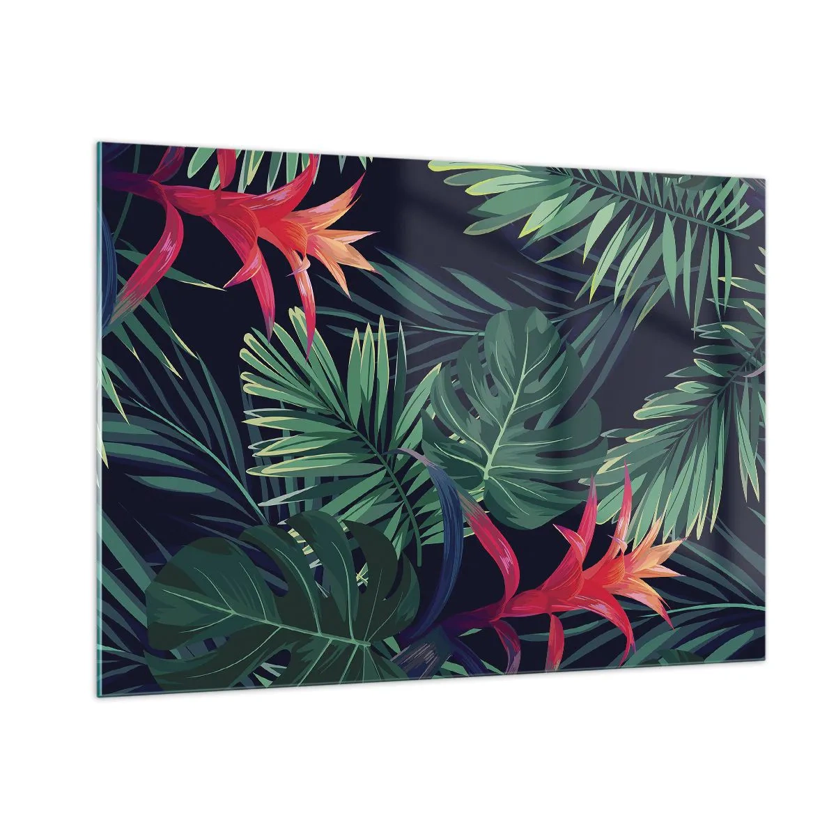 Schilderen op glas - Ontsteken in het groen - 100x70 cm