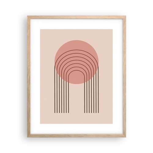 Een poster in een licht eiken lijst - Onweerstaanbare aantrekkingskracht - 40x50 cm
