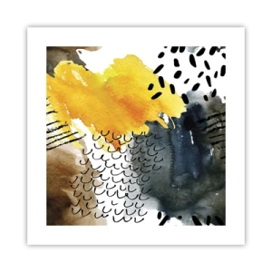 Poster - Een ontmoeting van de elementen - 40x40 cm